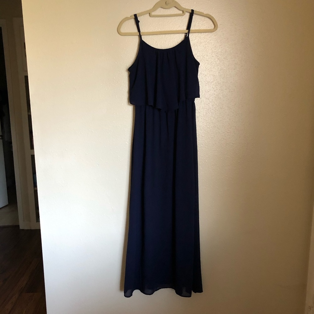 Navy maxi dress